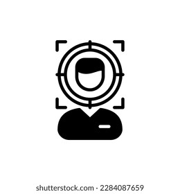 Icono de concentración en vector. Ilustración