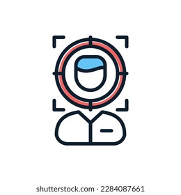 Icono de concentración en vector. Ilustración