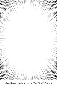 Concentration Line Background, Comic Style, Speed Line, Frame, Vertical
