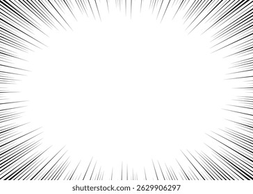 Concentration Line Background, Comic Style, Speed Line, Frame