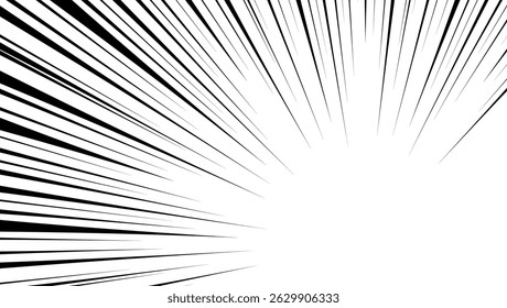 Concentration Line Background, Comic Style, Speed Line, Frame