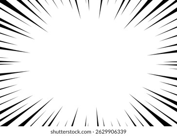 Concentration Line Background, Comic Style, Speed Line, Frame