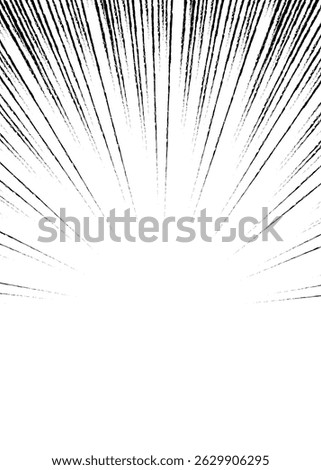 Concentration Line Background, Comic Style, Frame, Speed Line, Hand-Drawn Style Lines, Vertical