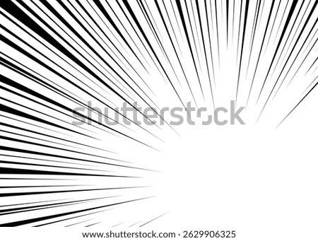 Concentration Line Background, Comic Style, Speed Line, Frame