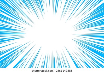Concentration line blue, thick line