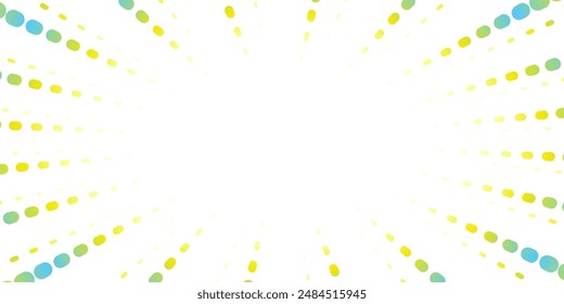 concentration line illustration of dotted lines