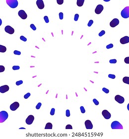 concentration line illustration of dotted lines