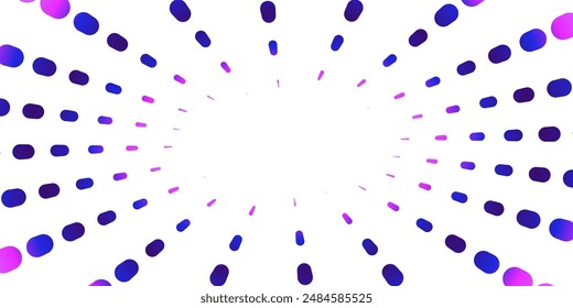 concentration line illustration of dotted lines