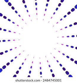 concentration line illustration of dotted lines