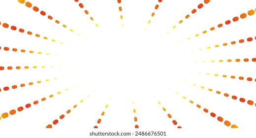 concentration line illustration of dotted lines