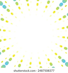 concentration line illustration of dotted lines