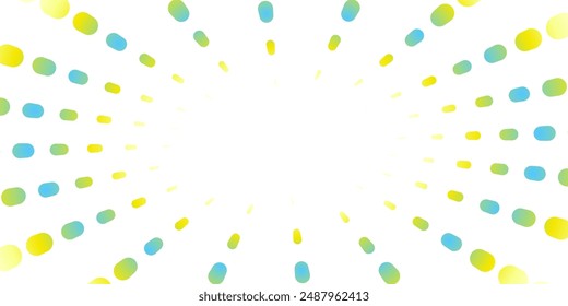 concentration line illustration of dotted lines