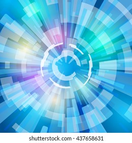 concentration line and light ray, abstract illustration