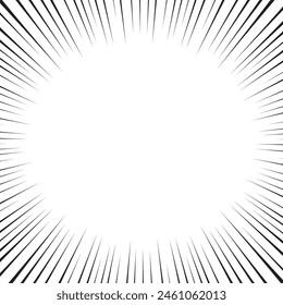 Concentration lines, comic, and speed lines background materia