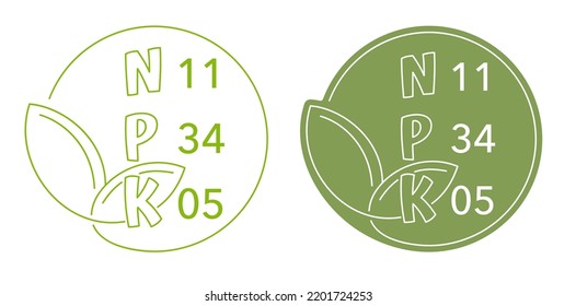 Concentration of nitrogen, phosporous and potassium - N, P, K proportions in gardening fertilizers. Nutrients for Leaves, Flower and Roots 