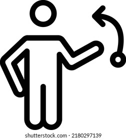concentración Ilustración vectorial en un fondo transparente.Símbolos de calidad premium.Icono vectorial de trazo para el concepto y el diseño gráfico.