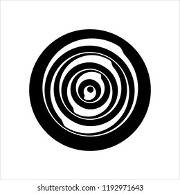 Concentric Circle Abstract Shape Vector Art Illustration