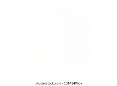 Concentric circle element. Black and white color ring. Abstract  vector illustration for sound wave, Monochrome graphic.