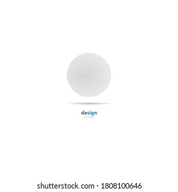 Concentric circle element. Black and white color ring. Abstract  vector illustration for sound wave, Monochrome graphic.