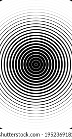 Concentric circle element. Black and white color ring. Abstract vector illustration for sound wave, Monochrome graphic. Concentric Circle Elements. Background. Abstract circle pattern. Black and white