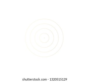 Concentric circle element. Gold luxurious color ring. Abstract  vector illustration for sound wave, golden graphic, Modern decoration for websites, posters, banners, template EPS10 vector