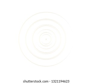 Concentric circle element. Gold luxurious color ring. Abstract  vector illustration for sound wave, golden graphic, Modern decoration for websites, posters, banners, template EPS10 vector
