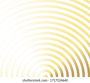 Concentric circle element. Gold luxurious color ring. Abstract  vector illustration for sound wave, golden graphic, Modern decoration for websites, posters, banners, template EPS10 vector