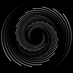 Concentric Circle Elements Backgrounds. Abstract Circle Pattern. Black And White Graphics. EPS