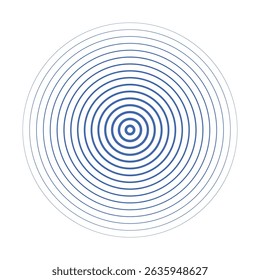 Concentric circle elements. color ring. sound wave. monochrome graphic. abstract circle pattern. vector illustration