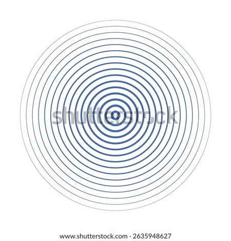 Concentric circle elements. color ring. sound wave. monochrome graphic. abstract circle pattern. vector illustration