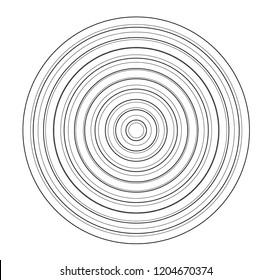 Concentric circle elements. Element for graphic web design, Template for print, textile, wrapping, decoration, vector illustration