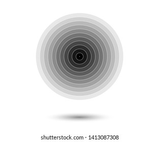 Concentric circle elements. Element for graphic web design, Template for print, textile, wrapping, decoration - vector illustration