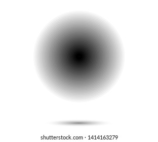 Concentric circle elements. Element for graphic web design, Template for print, textile, wrapping, decoration - vector illustration