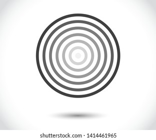 Concentric circle elements. Element for graphic web design, Template for print, textile, wrapping, decoration, vector illustration