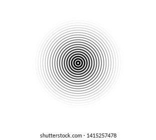 Concentric circle elements. Element for graphic web design, Template for print, textile, wrapping, decoration - vector illustration