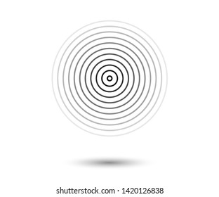 Concentric circle elements. Element for graphic web design, Template for print, textile, wrapping, decoration - vector illustration