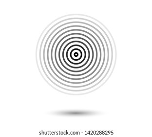Concentric circle elements. Element for graphic web design, Template for print, textile, wrapping, decoration - vector illustration