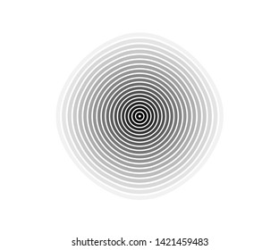 Concentric circle elements. Element for graphic web design, Template for print, textile, wrapping, decoration - vector illustration