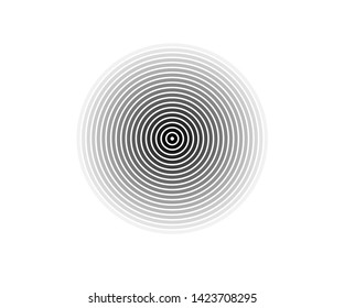 Concentric circle elements. Element for graphic web design, Template for print, textile, wrapping, decoration - vector illustration
