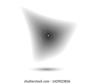 Concentric circle elements. Element for graphic web design, Template for print, textile, wrapping, decoration, vector illustration