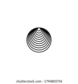Concentric circle elements. Element for graphic web design, Template for print, textile, wrapping, decoration, vector illustration