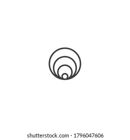 Concentric circle elements. Element for graphic web design, Template for print, textile, wrapping, decoration, vector illustration