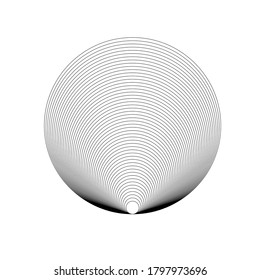Concentric circle elements. Element for graphic web design, Template for print, textile, wrapping, decoration, vector illustration