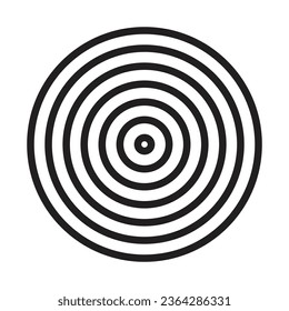Concentric circle elements. Element for graphic web design, Template for print, textile, wrapping, decoration, Abstract art seamless pattern vector illustration