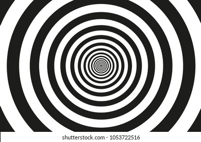 Concentric circle elements pattern,  Black and white color ring, Circle spin target,