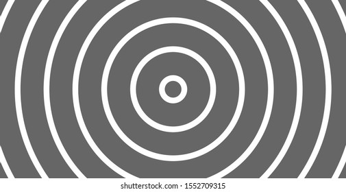 Concentric circle. Illustration for sound wave. Abstract circle line pattern. Black and white graphic