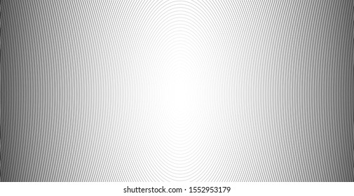 Concentric circle. Illustration for sound wave. Abstract circle line pattern. Black and white graphic