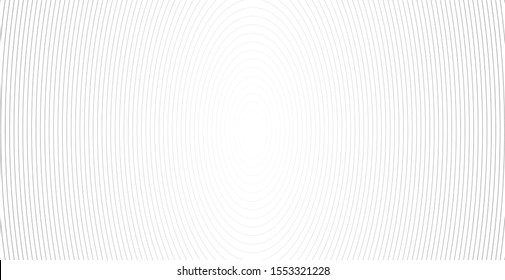 Concentric circle. Illustration for sound wave. Abstract circle line pattern. Black and white graphic