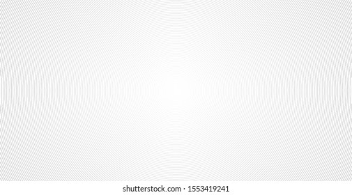 Concentric circle. Illustration for sound wave. Abstract circle line pattern. Black and white graphic