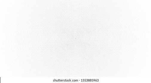 Concentric circle. Illustration for sound wave. Abstract circle line pattern. Black and white graphic